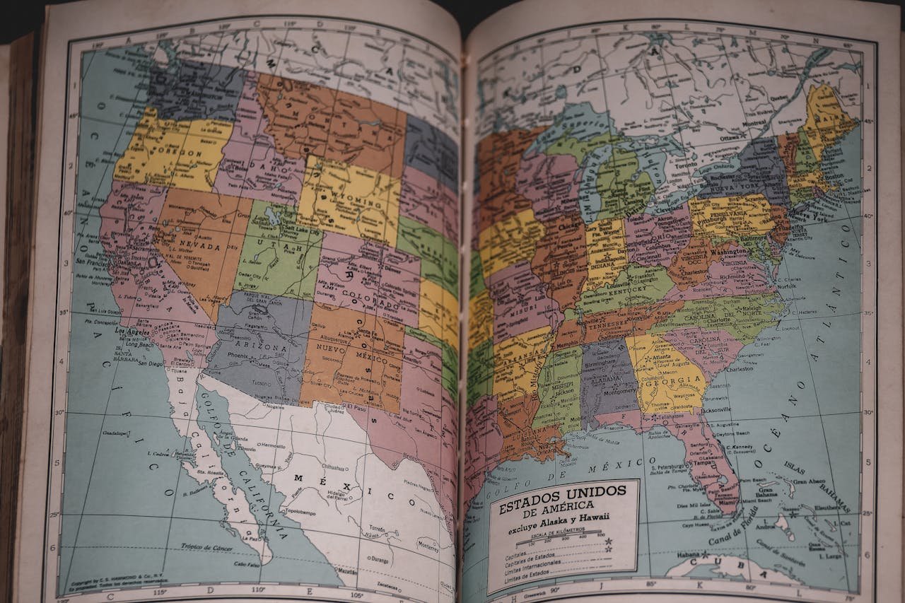 US map showing real estate agent distribution by state for B2B outreach campaigns
